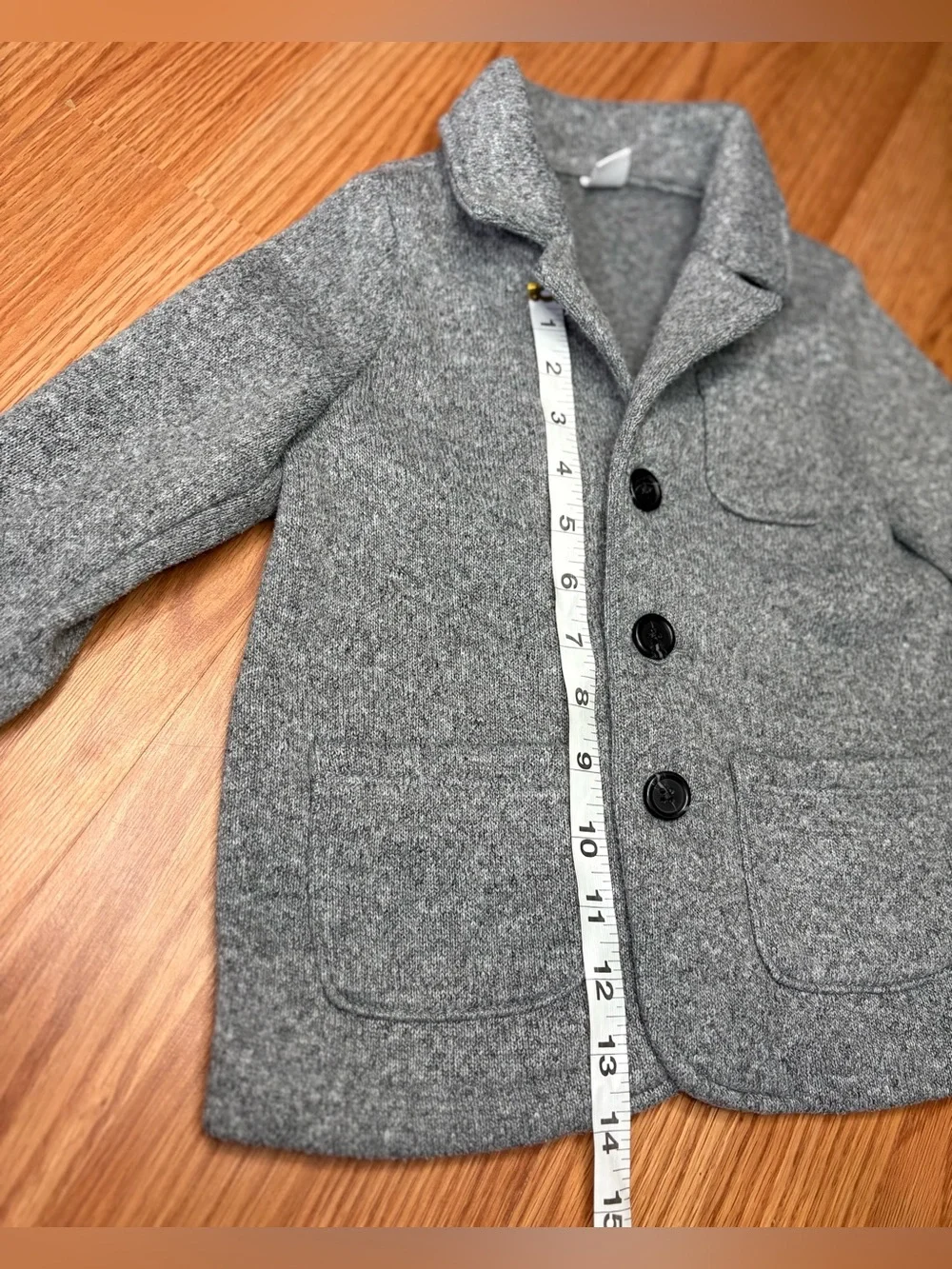 Old Navy Gray Kids Pea Coat with Buttons